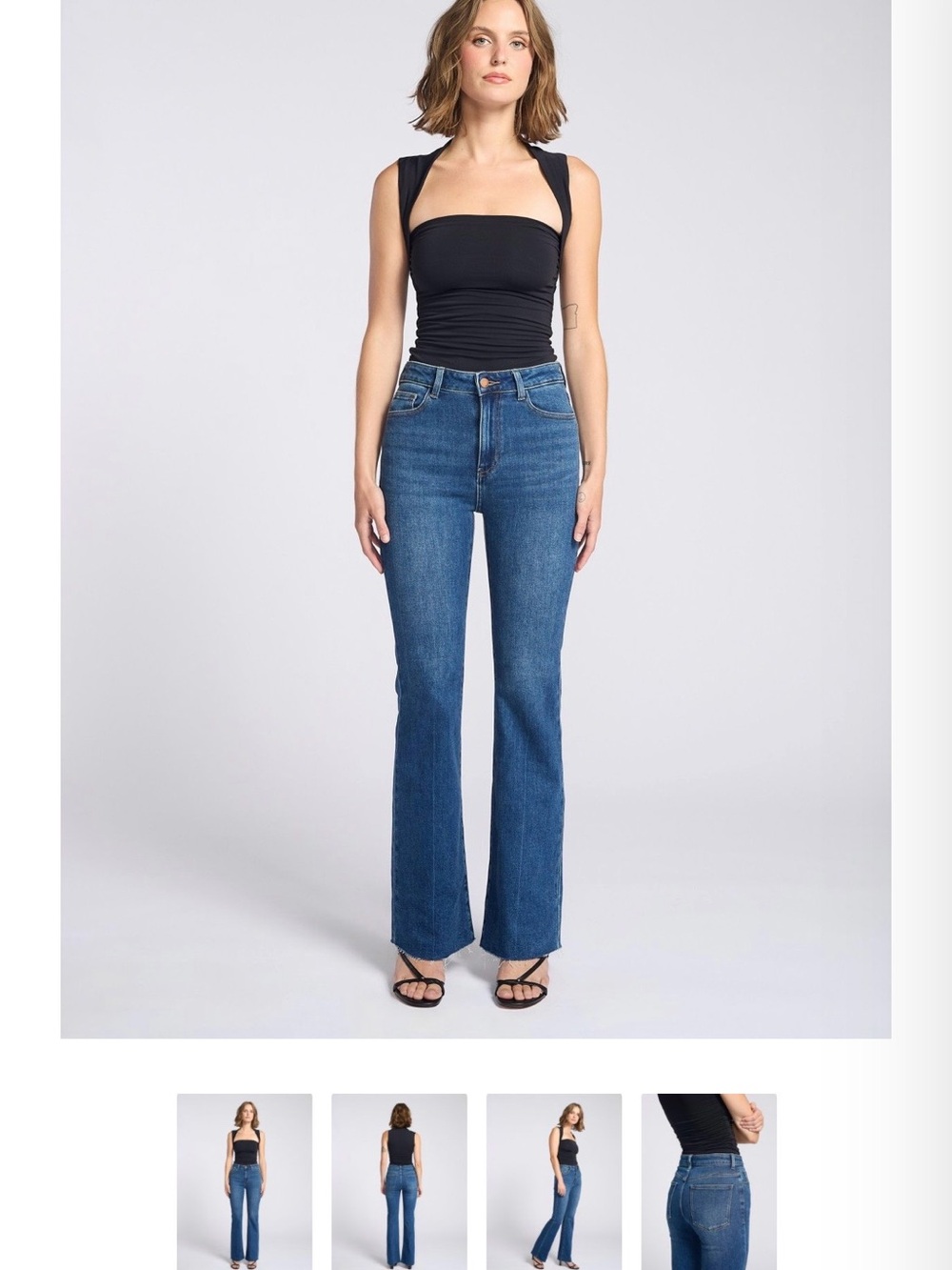 Women's Indigo Mid-Rise Flare Jeans